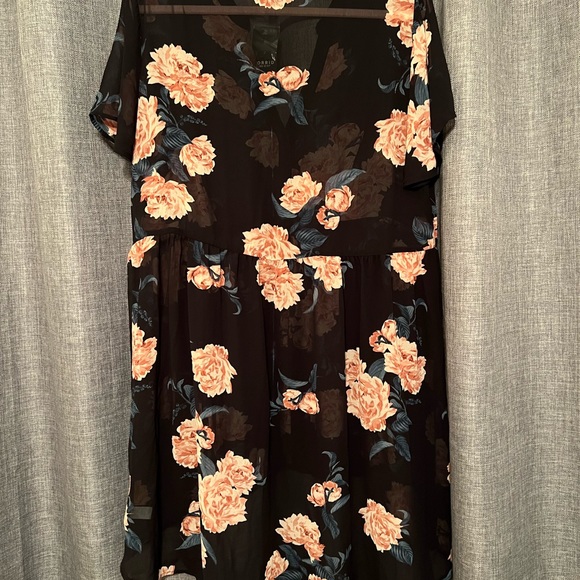 New Torrid babydoll high-low tunic blouse size 1 - Picture 2 of 2